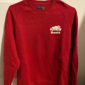 Roots red crewneck